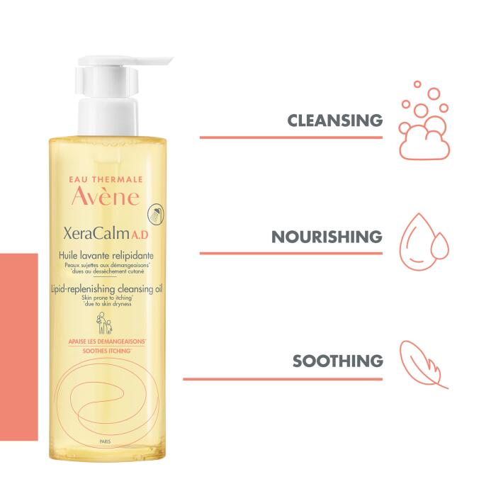 Avène XeraCalm A.D Lipid-Repleshing Cleansing Oil 400 ml / 14 fl oz