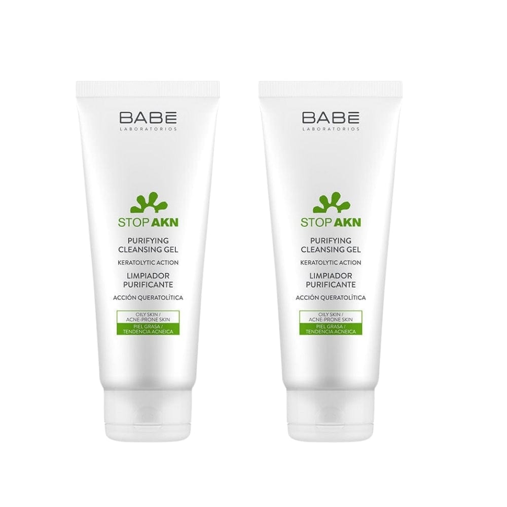 Babe Stop-Akn Purifying Facial Cleansing Gel 100 ml / 3.4 fl oz (2-Pack)