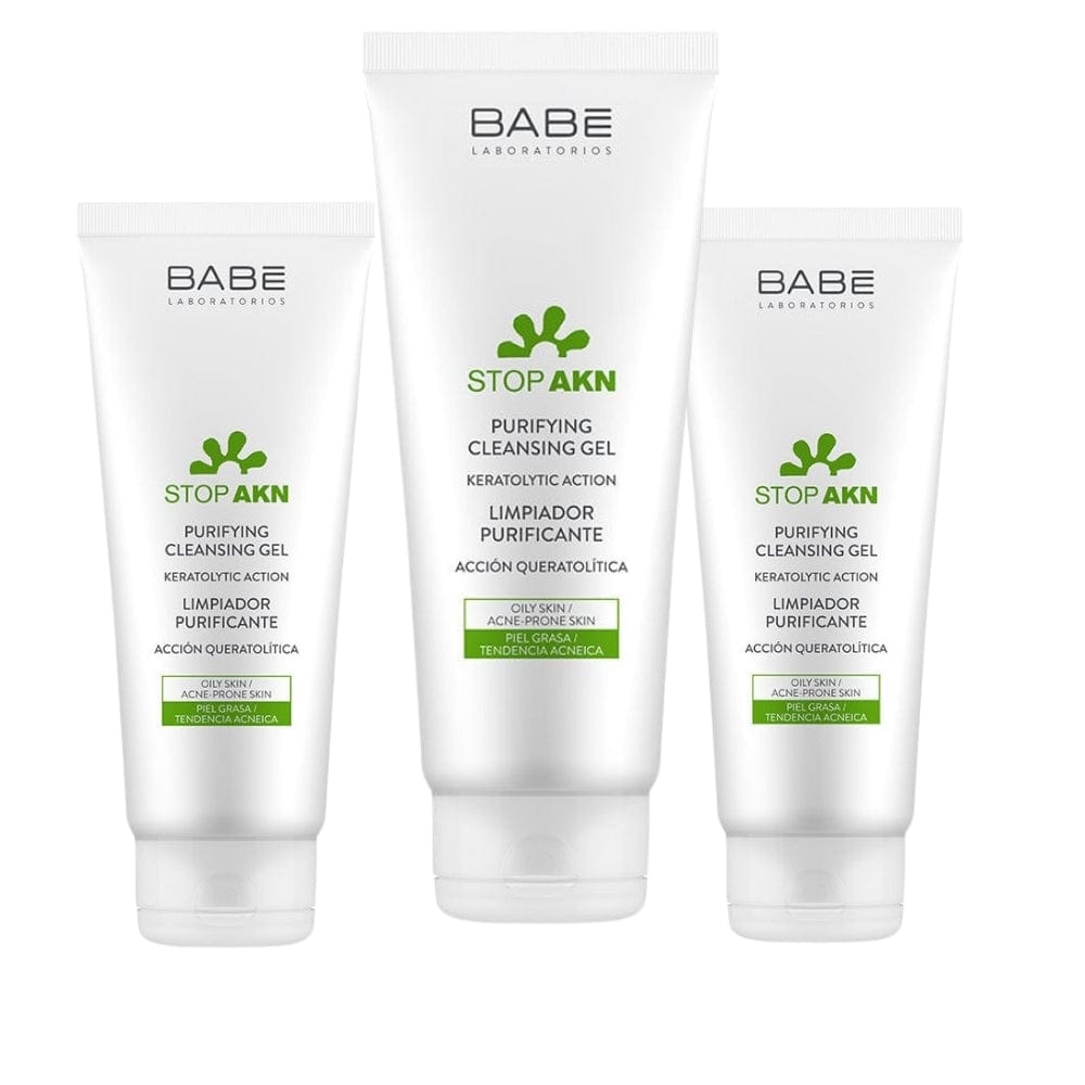 Babe Stop-Akn Purifying Facial Cleansing Gel 100 ml / 3.4 fl oz (3-Pack)
