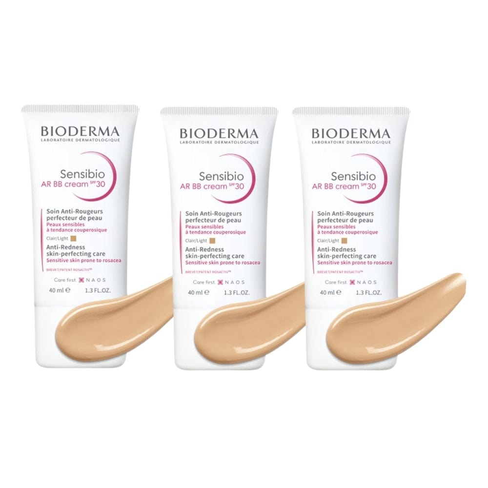 Bioderma Sensibio AR BB Cream Spf30 (Light) 40 ml / 1.4 fl oz (3-Pack)
