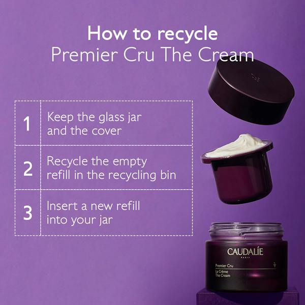 Caudalie Premier Cru Anti Ageing Moisturizer with Hyaluronic Acid - 50 ml / 1.7 fl oz (2-Pack)