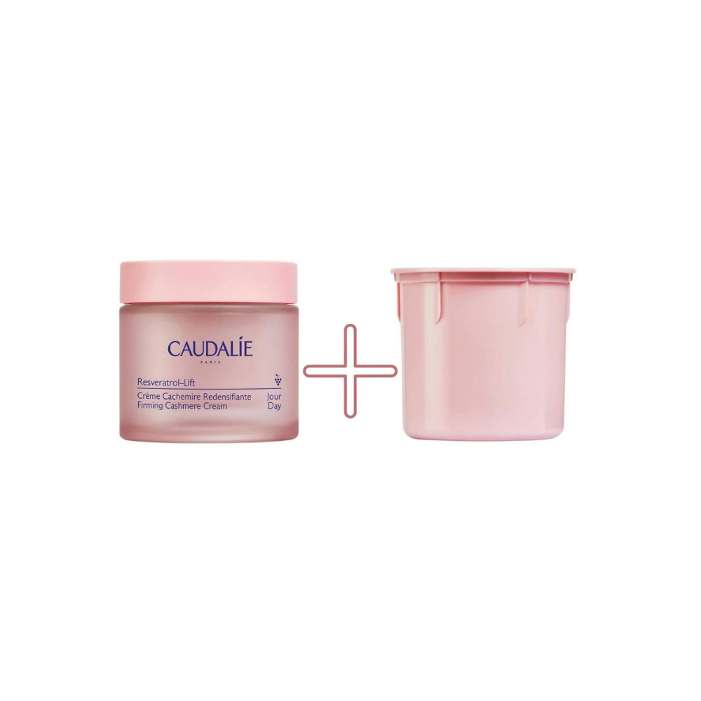 Caudalie Resveratrol Lift Face Lifting Soft Cashmere Cream 50 ml / 1.7 fl oz +Refill Capsule Set