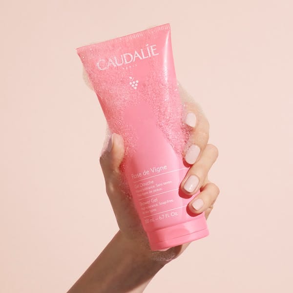 Caudalie Rose de Vigne Shower Gel 200 ml / 6.8 fl oz (3-Pack)