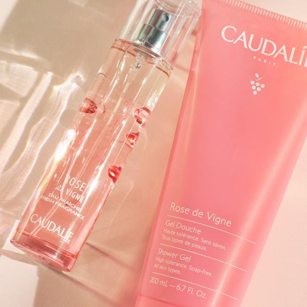Caudalie Rose de Vigne Shower Gel 200 ml / 6.8 fl oz (3-Pack)