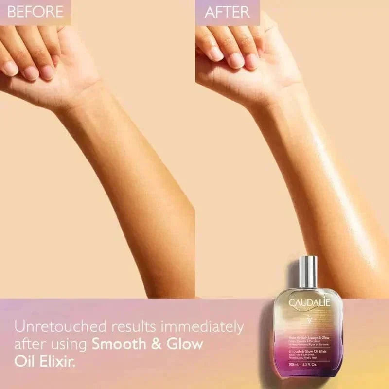 Caudalie Smooth And Glow Fig Oil Elixir 100 ml / 3.4 fl oz (2-Pack)