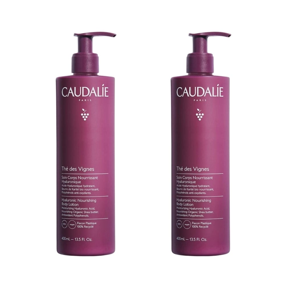 Caudalie The Des Vignes Hyaluronic Nourishing Body Lotion 400 ml / 14 fl oz (2-Pack)