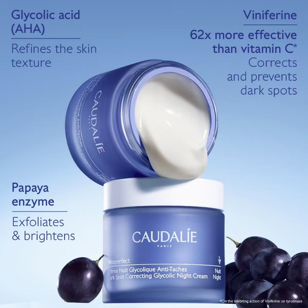 Caudalie Vinoperfect Anti-Blemish Glycolic Night Cream 50 ml / 1.7 fl oz - Refill