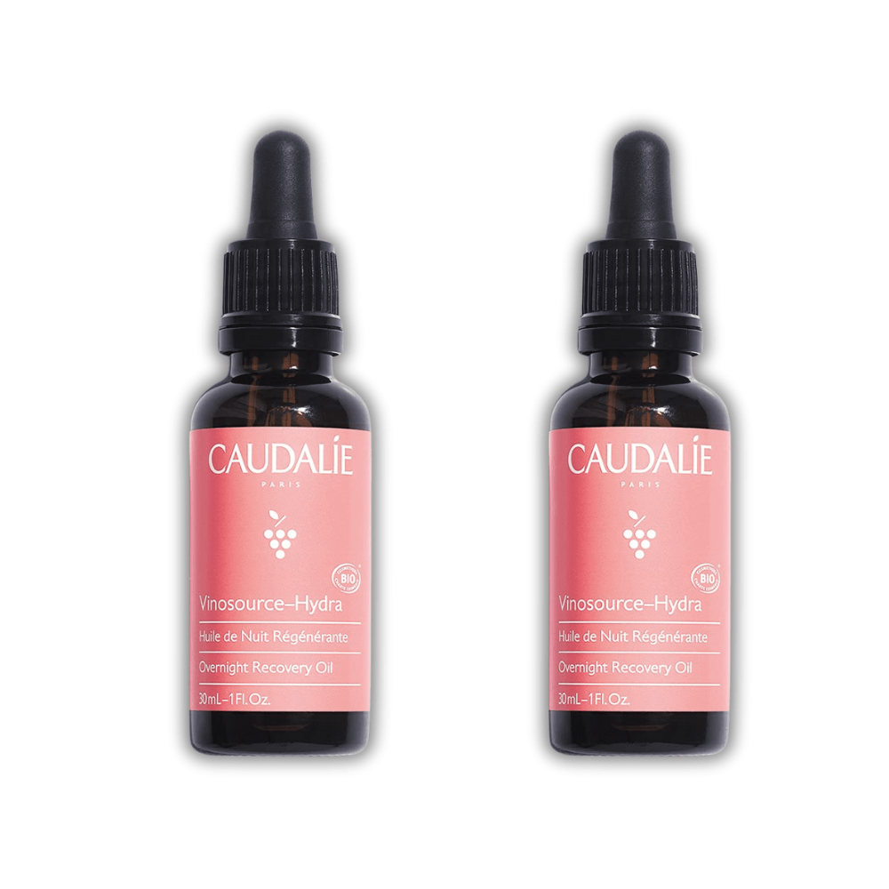 Caudalie Vinosource Hydra Overnight Recovery Oil 30 ml / 1 fl oz (2-Pack)