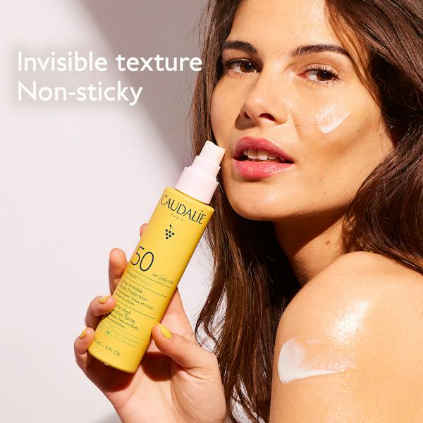 Caudalie Vinosun Protect Invisible High Protection Spray SPF50 150 ml / 5.1 fl oz (2-Pack)
