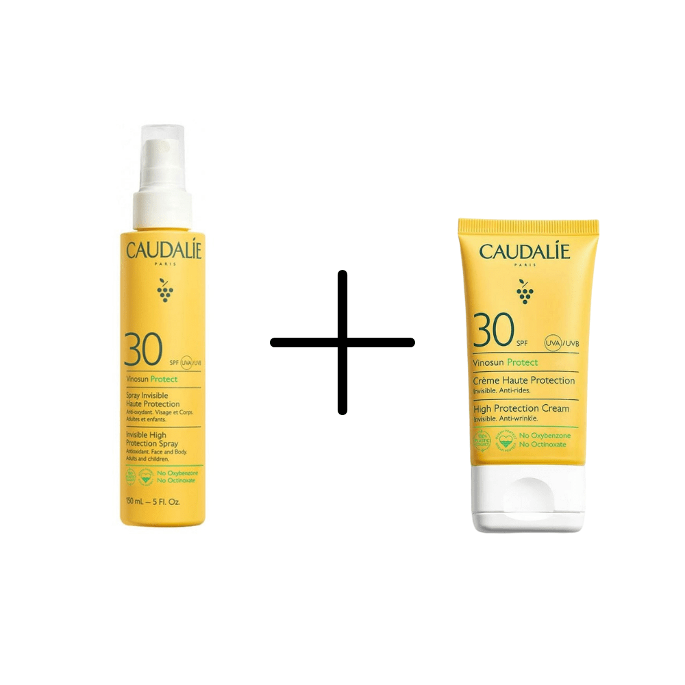 Caudalie Vinosun Protect Spf 30 Sun Spray 150 ml / 5.1 fl oz + Caudalie Vinosun Protect Spf 30 Sunscreen 50 ml / 1.7 fl oz