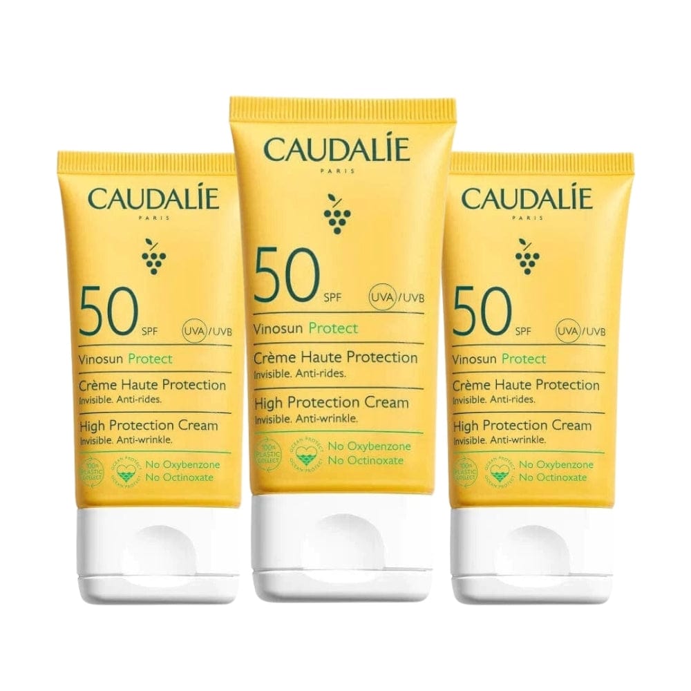 Caudalie Vinosun Protect Spf 50 Sunscreen Cream 50 ml / 1.7 fl oz (3-Pack)