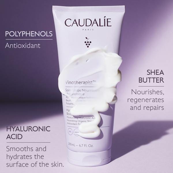 Caudalie Vinotherapist Nourishing Hyaluronic Body Lotion 200 ml / 6.8 fl oz (2-Pack)