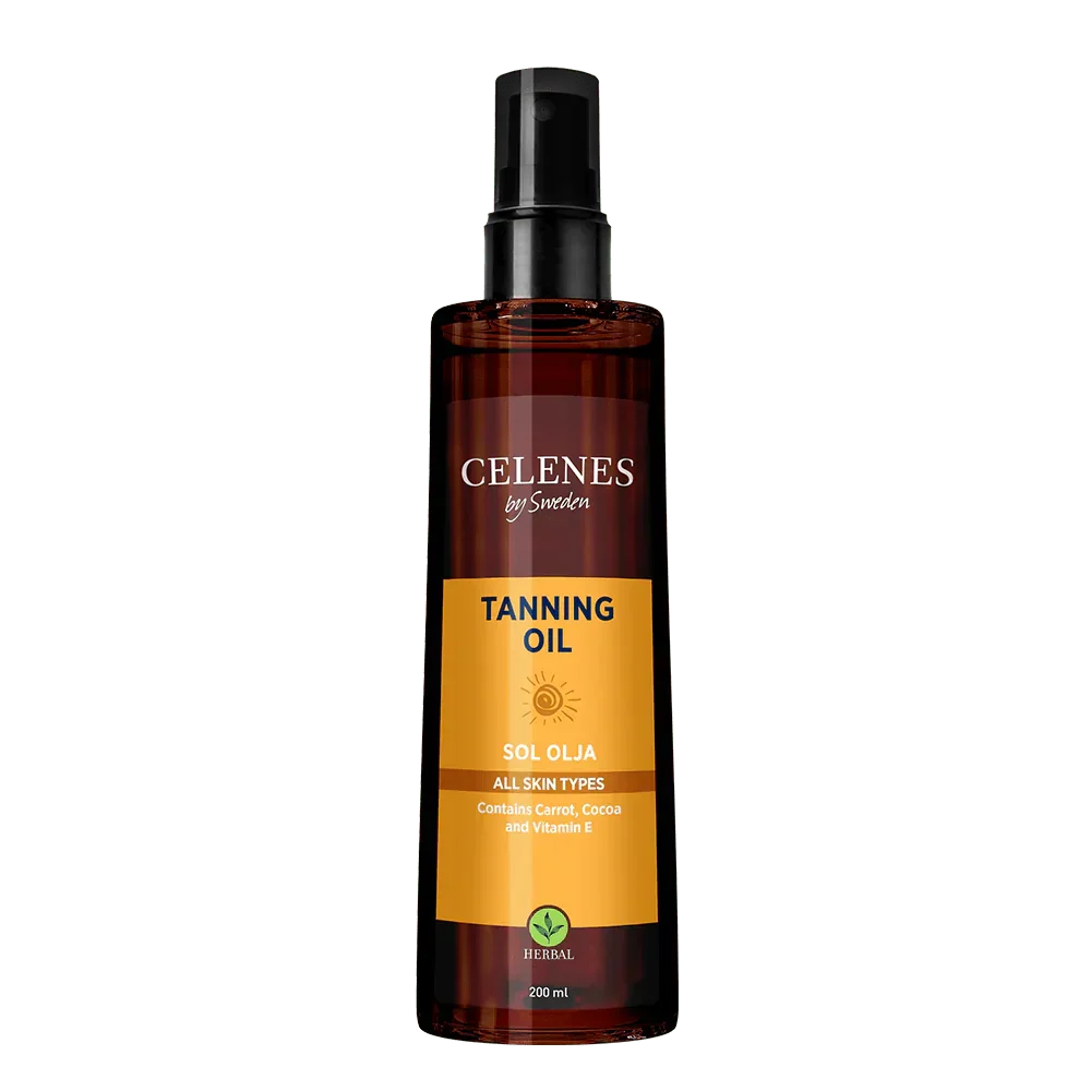 Celenes by Sweden Herbal Tanning Oil 200 ml / 6.8 fl oz