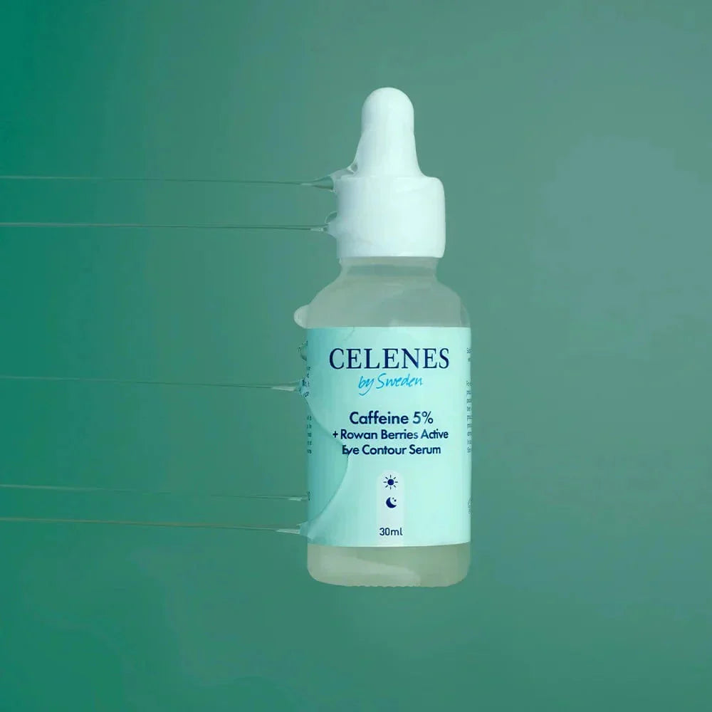 Celenes by Sweden Rena Caffeine 5% + Rowan Berries Active Eye Contour Serum 30 ml / 1 fl oz