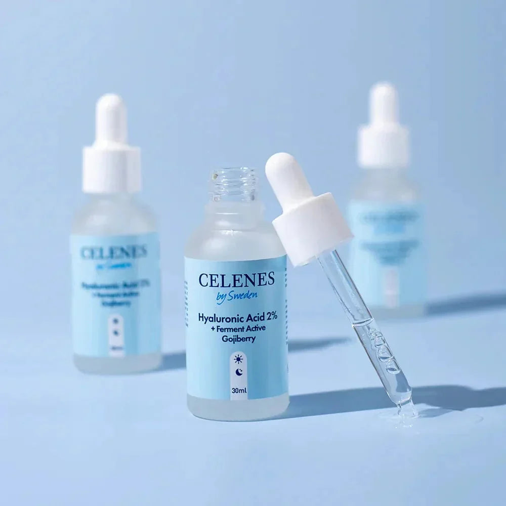 Celenes by Sweden Rena Hyaluronic Acid 2% +Ferment Active Gojiberry 30 ml / 1 fl oz