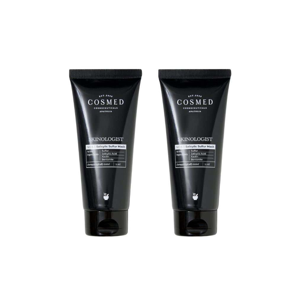 Cosmed Skinologist Salicylic Sulfur Mask / Anti Blackhead Clay Mask 75 ml / 2.5 fl oz (2-Pack)