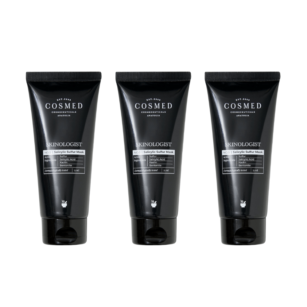 Cosmed Skinologist Salicylic Sulfur Mask / Anti Blackhead Clay Mask 75 ml / 2.5 fl oz (3-Pack)