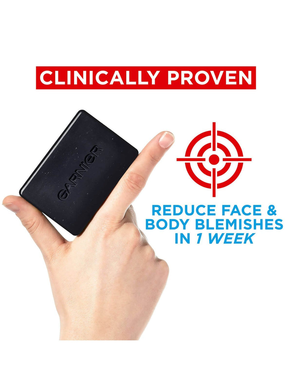 Garnier Pure Active Anti-Spot and Blackhead Solid Wash Charcoal Bar 100g
