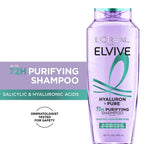 L'Oréal Elseve Hydra [Hyaluronic] Pure Salicylic Acid Anti-Oil Purifying Shampoo 300 ml / 10 fl oz