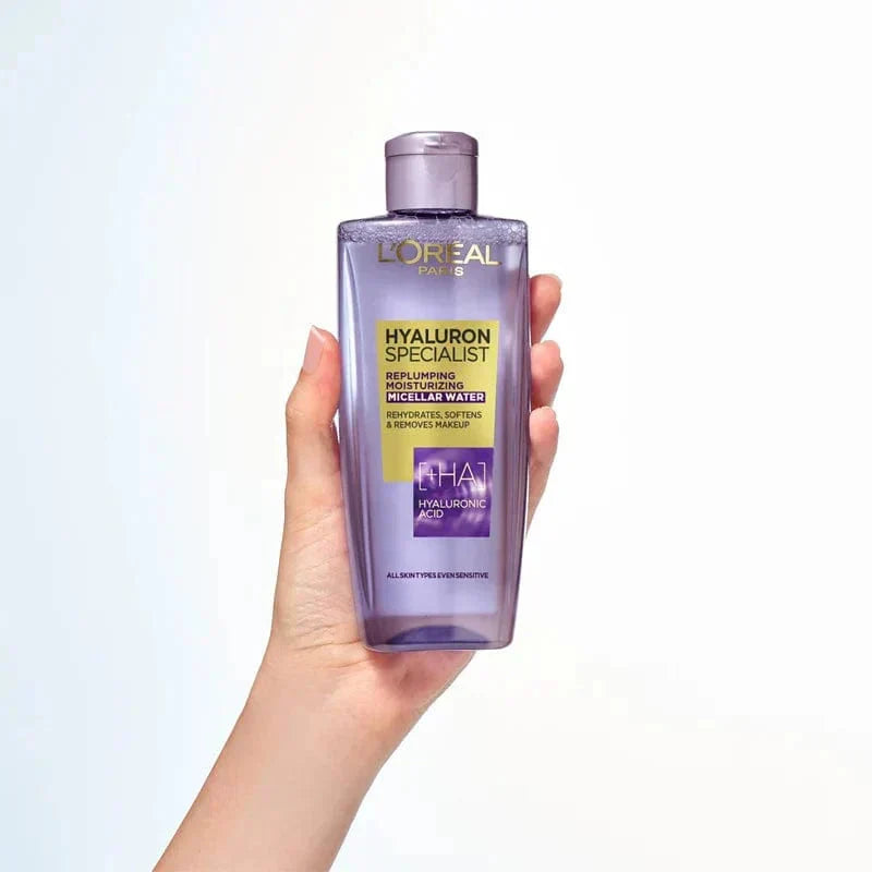 L'Oréal Paris Hyaluron Expert Skin Plumping Moisturizer Micellar Cleansing Water 200 ml / 6.8 fl oz