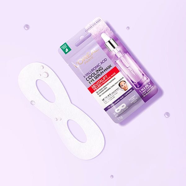 L'Oréal Paris Revitalift Filler Eye Serum Mask with Hyaluronic Acid and Caffeine
