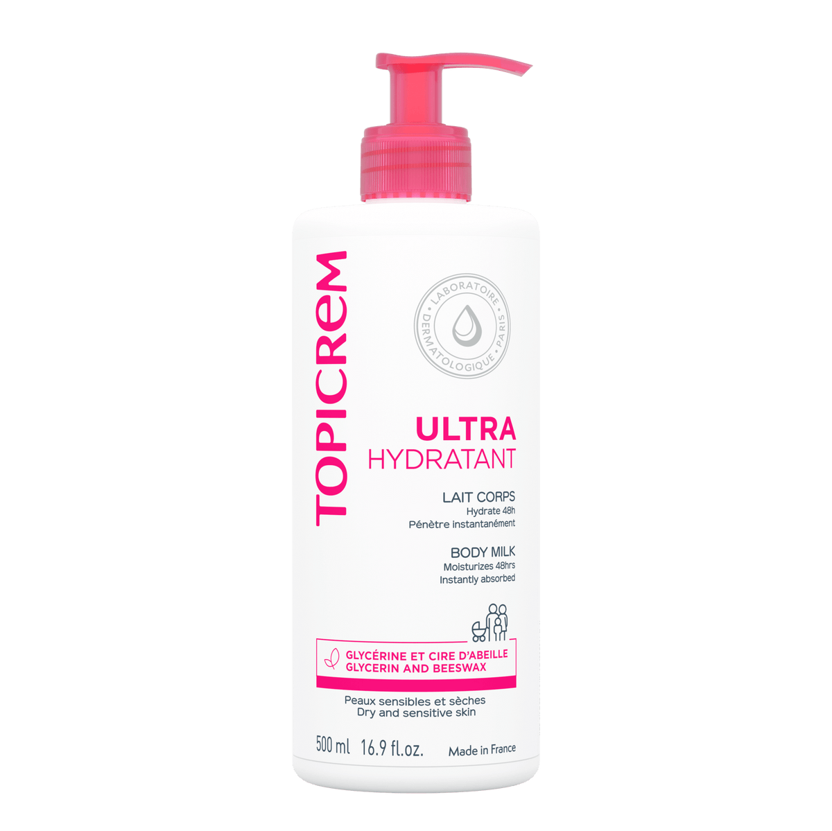 Topicrem Ultra Moisturizing Body Milk 500 ml / 17 fl oz