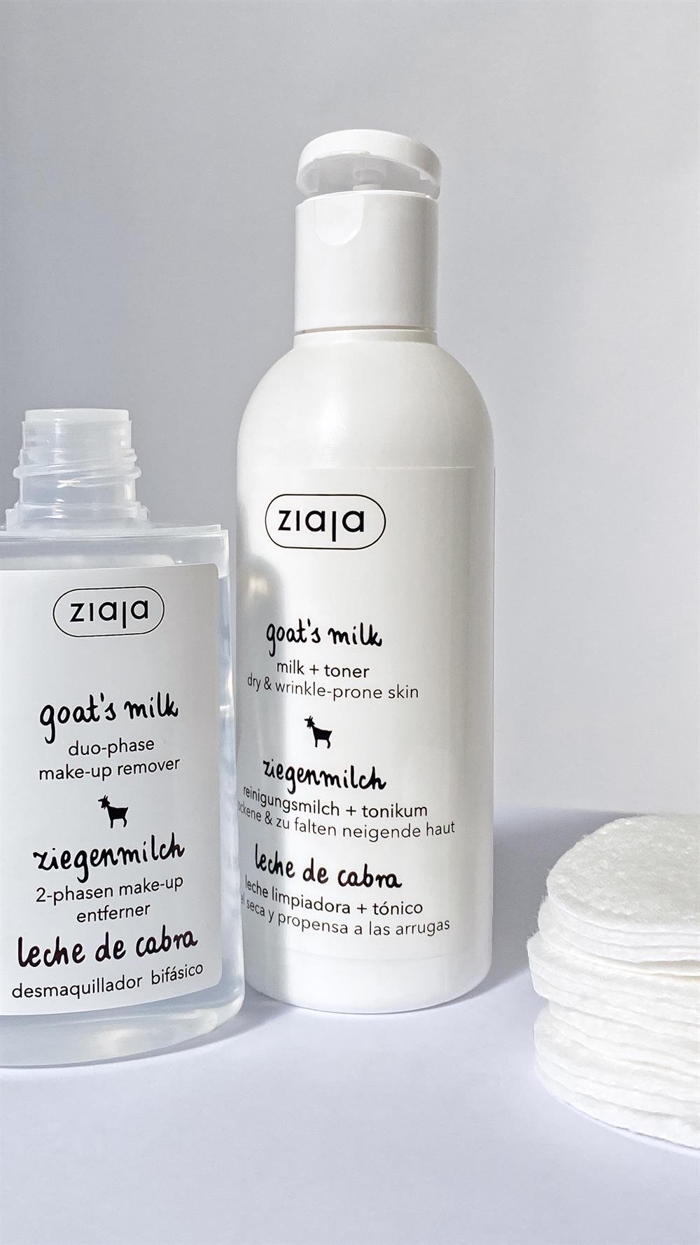 Ziaja Goat Milk Dual Phase Eye and Lip Makeup Remover 120 ml / 4.1 fl oz