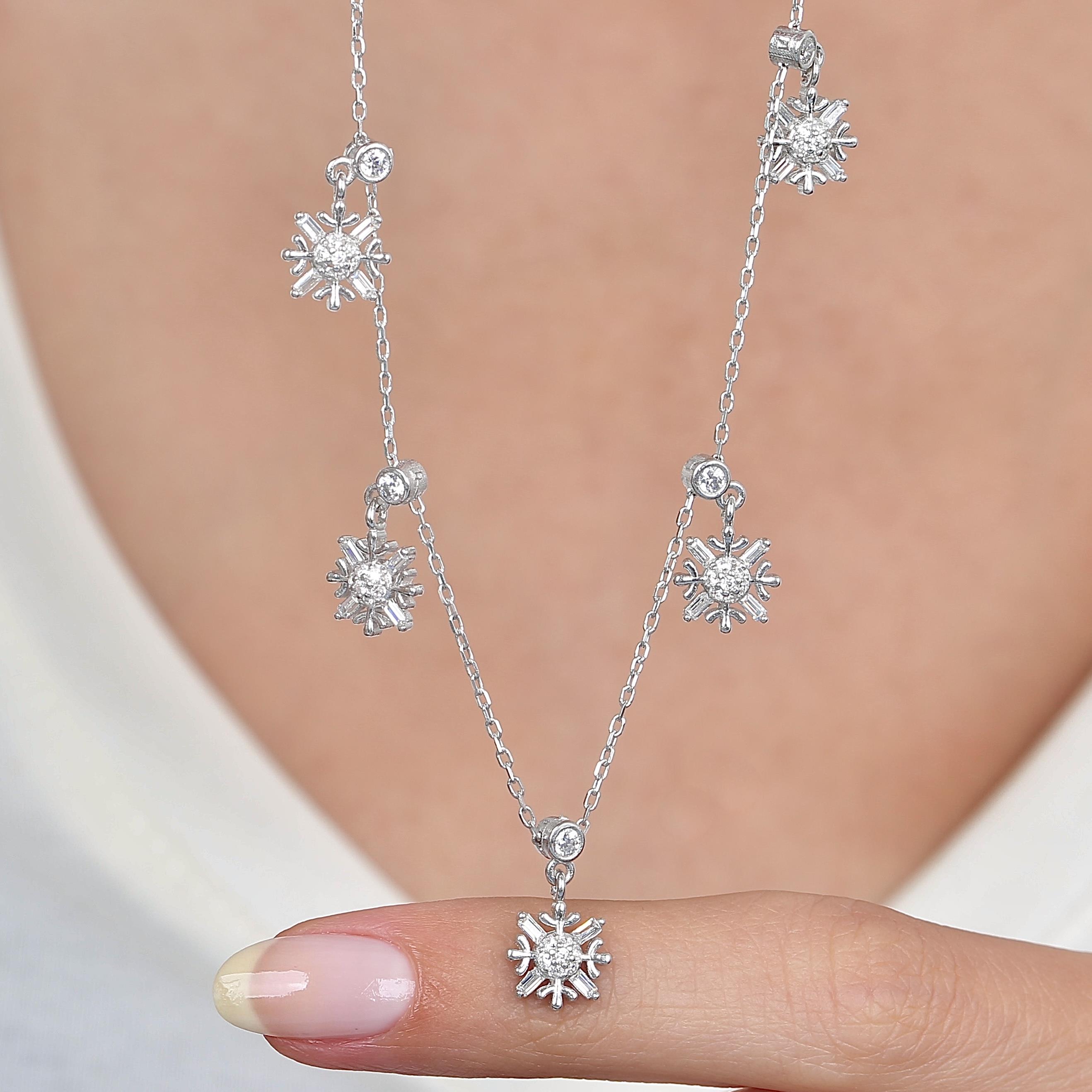 Nobility Crystal Luck Choker Silver Necklace