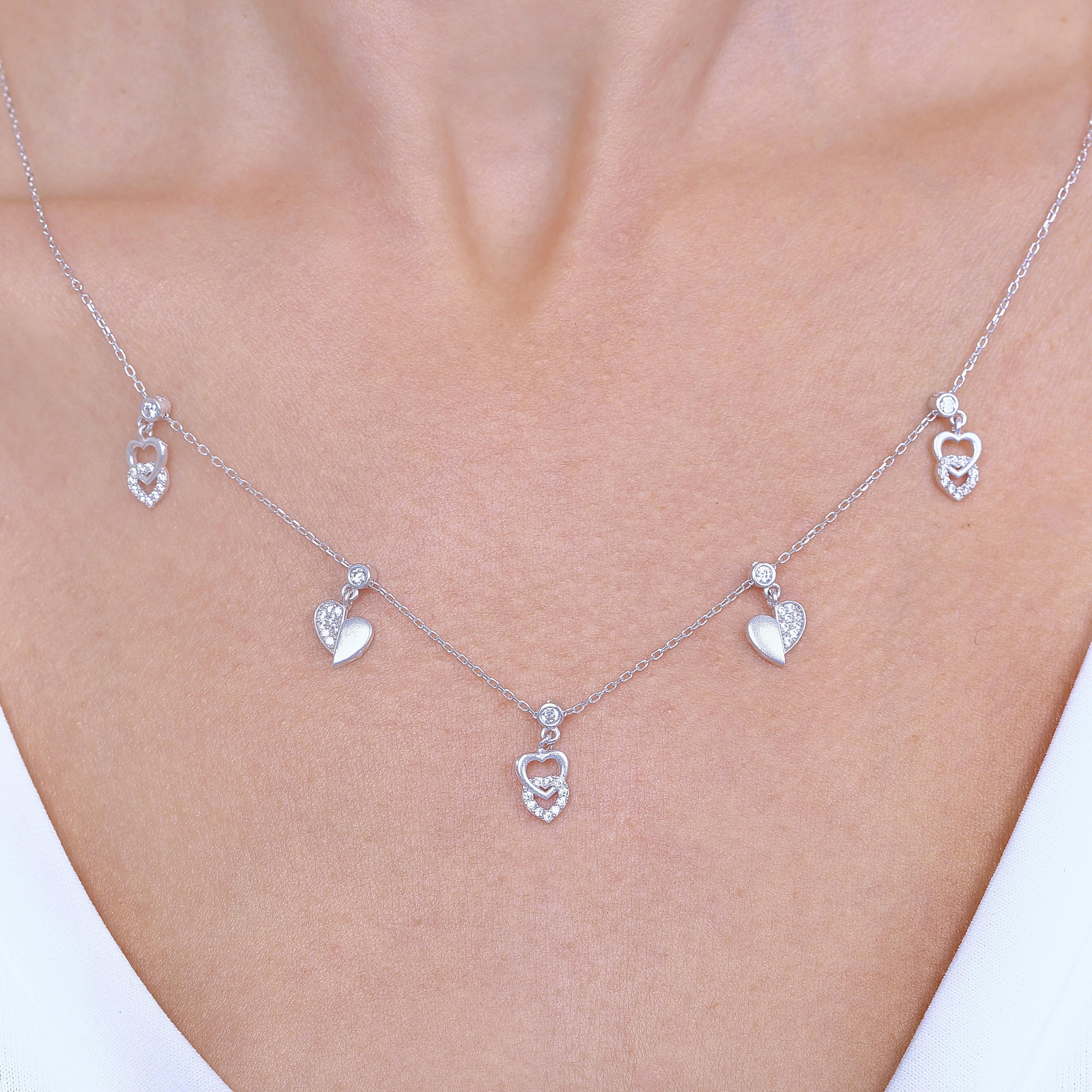 Love Festival Luck Silver Choker Necklace