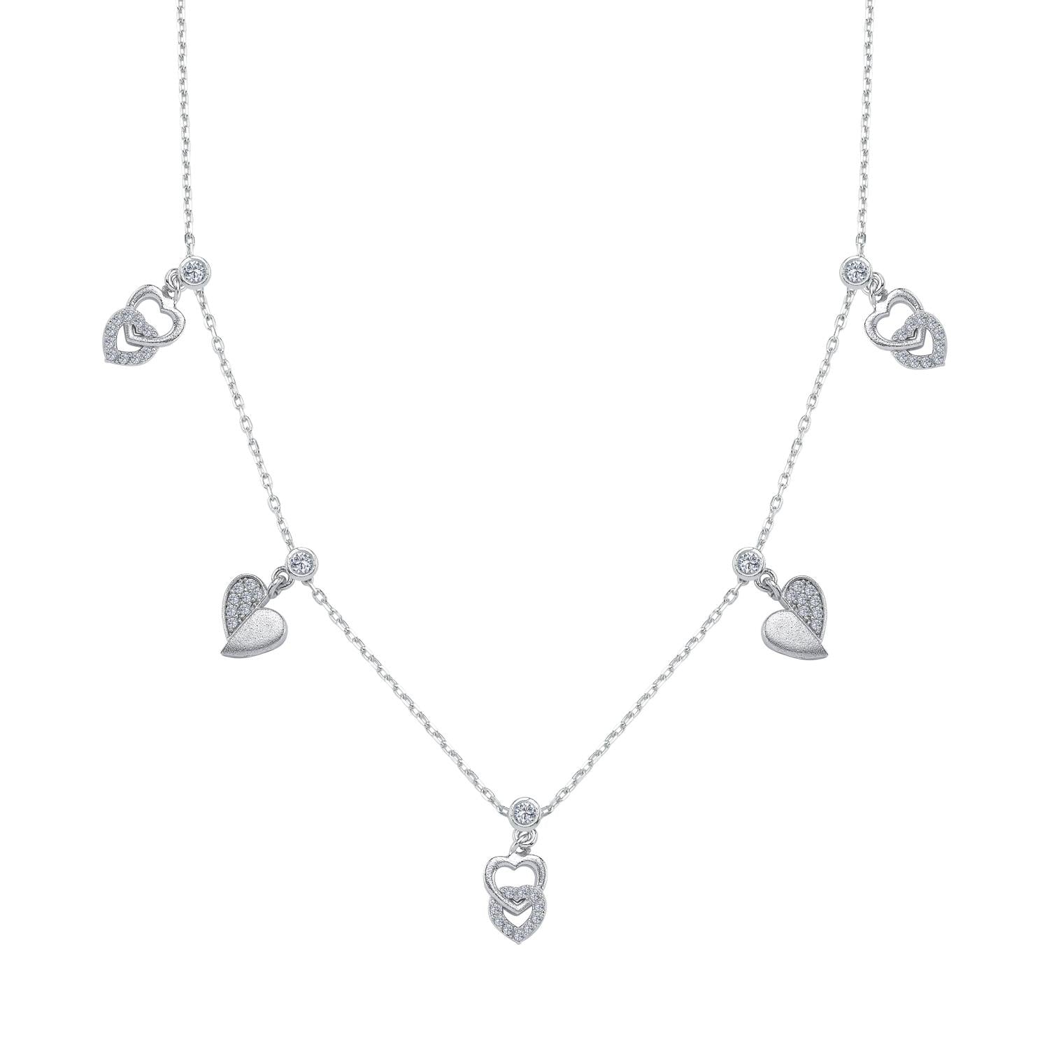 Love Festival Luck Silver Choker Necklace