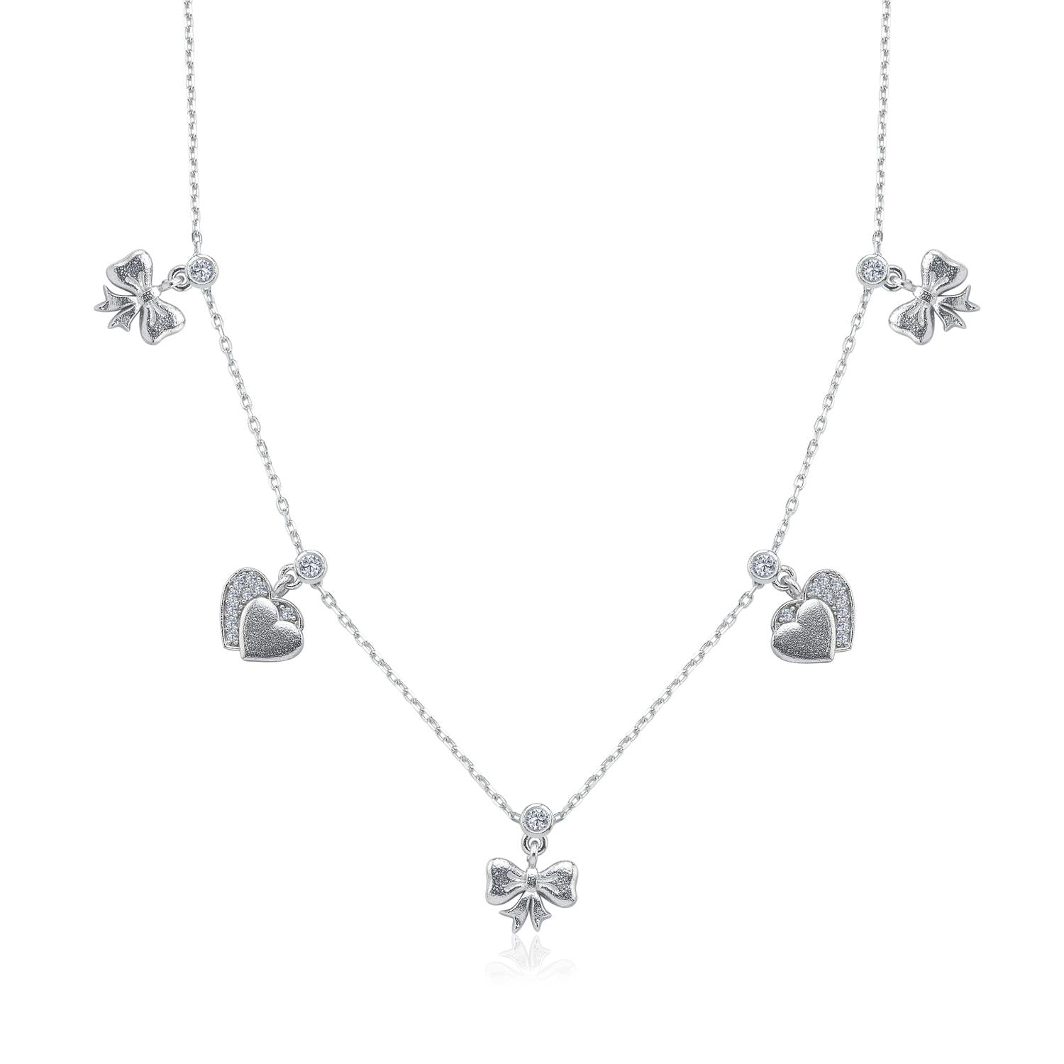Love Gift Lucky Silver Choker Necklace