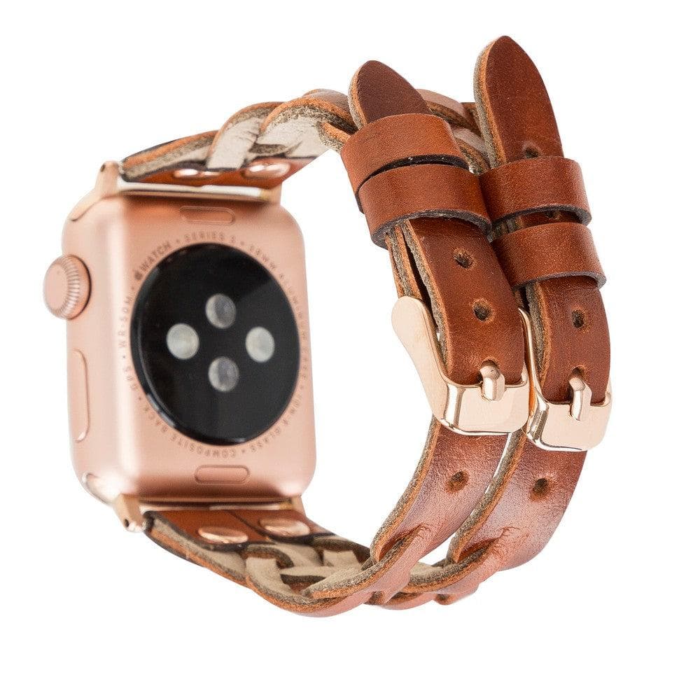 York Leather Apple Watch Double Band