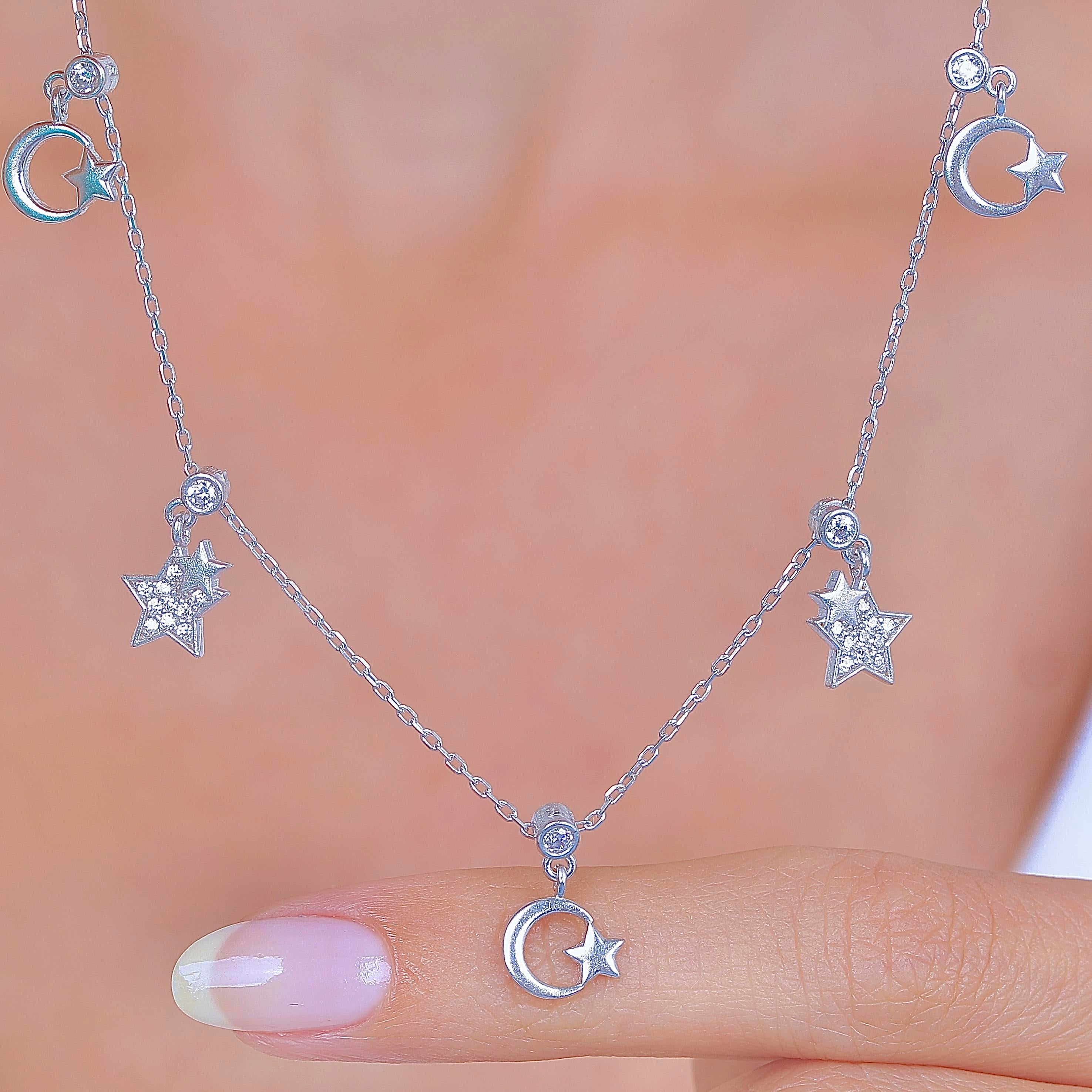 Flag Feast Silver Luck Choker Silver Necklace
