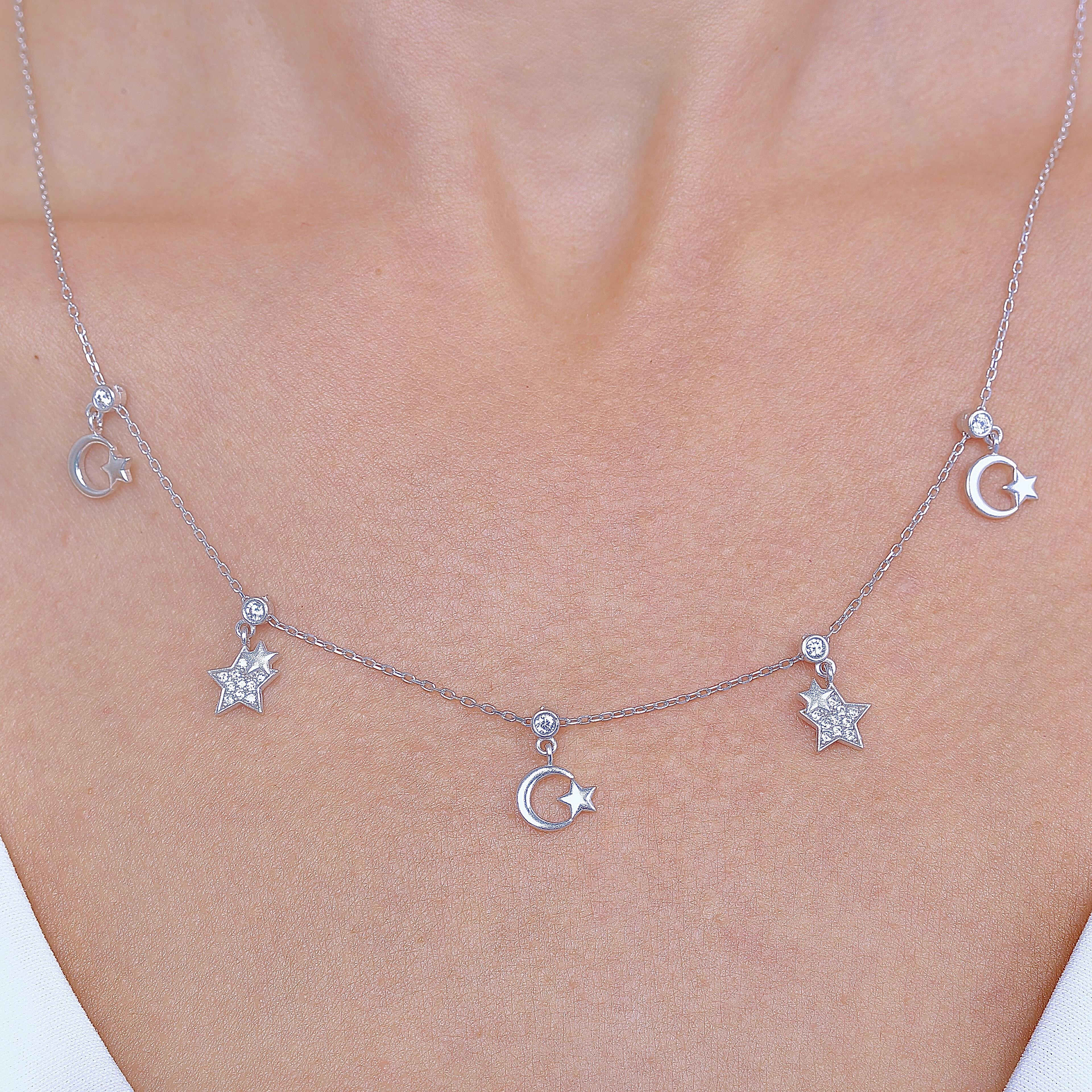 Flag Feast Silver Luck Choker Silver Necklace