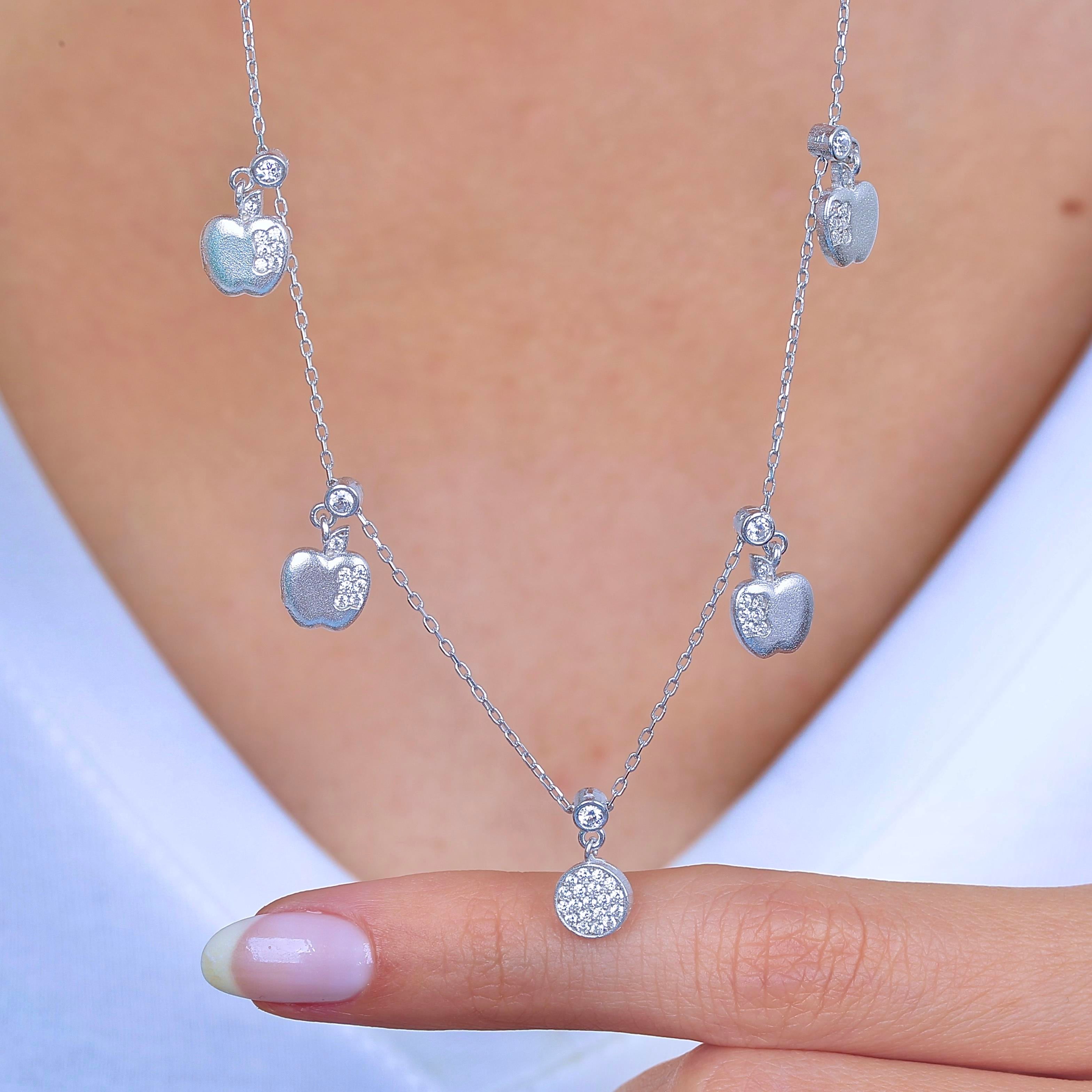 Fruit of Paradise Lucky Silver Choker Necklace