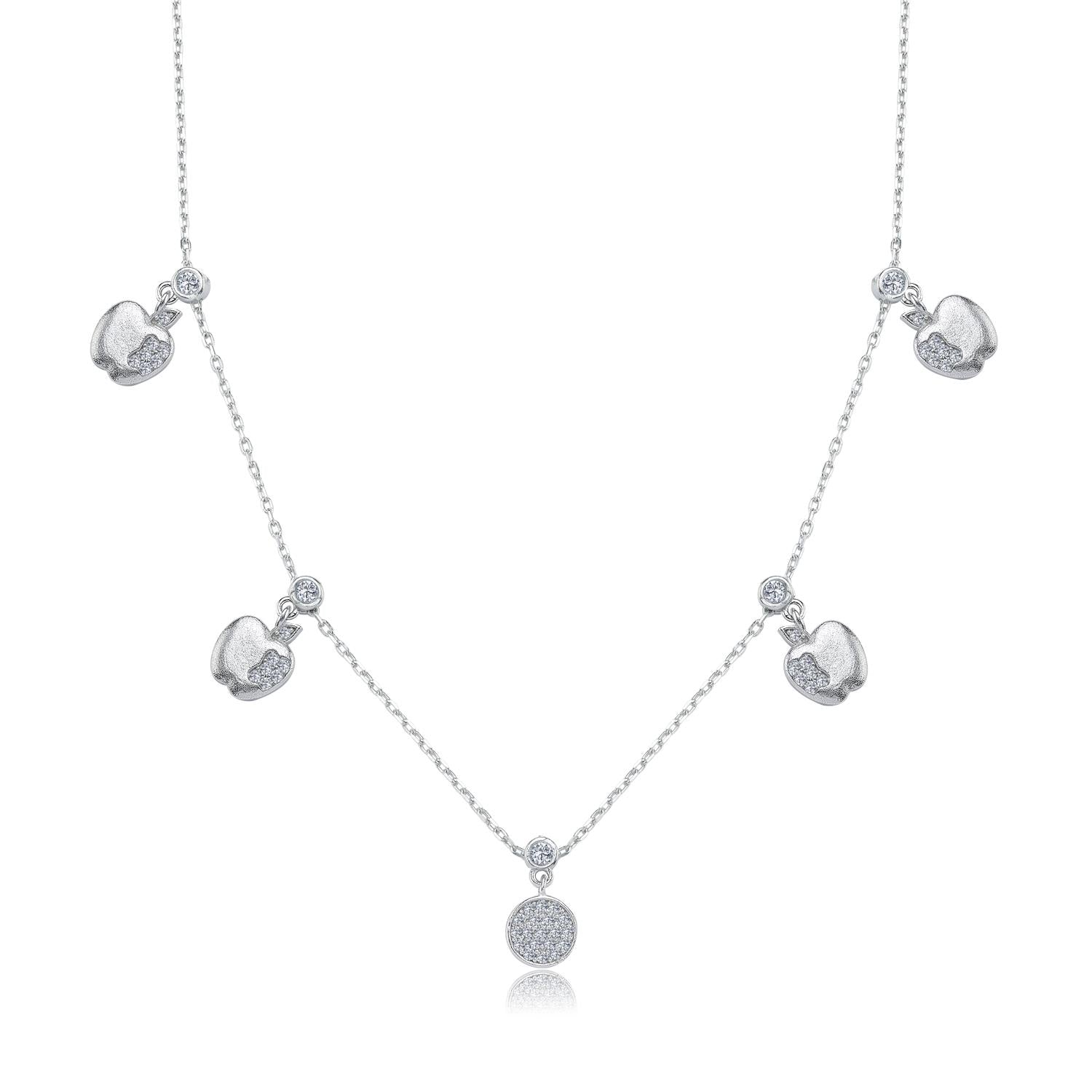 Fruit of Paradise Lucky Silver Choker Necklace