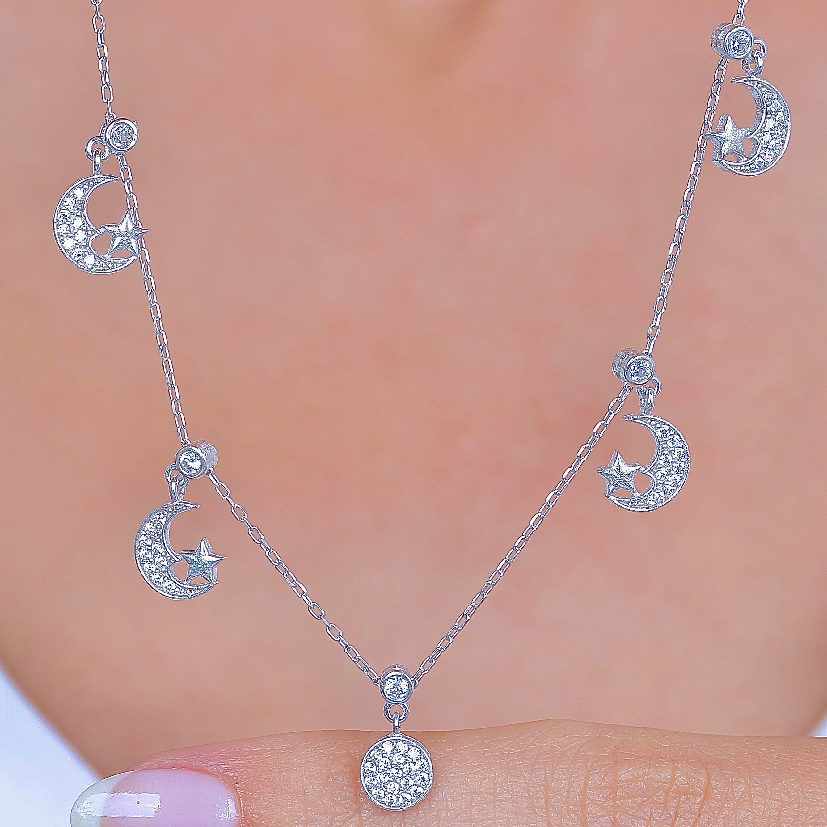 Dance Night Lucky Silver Choker Necklace