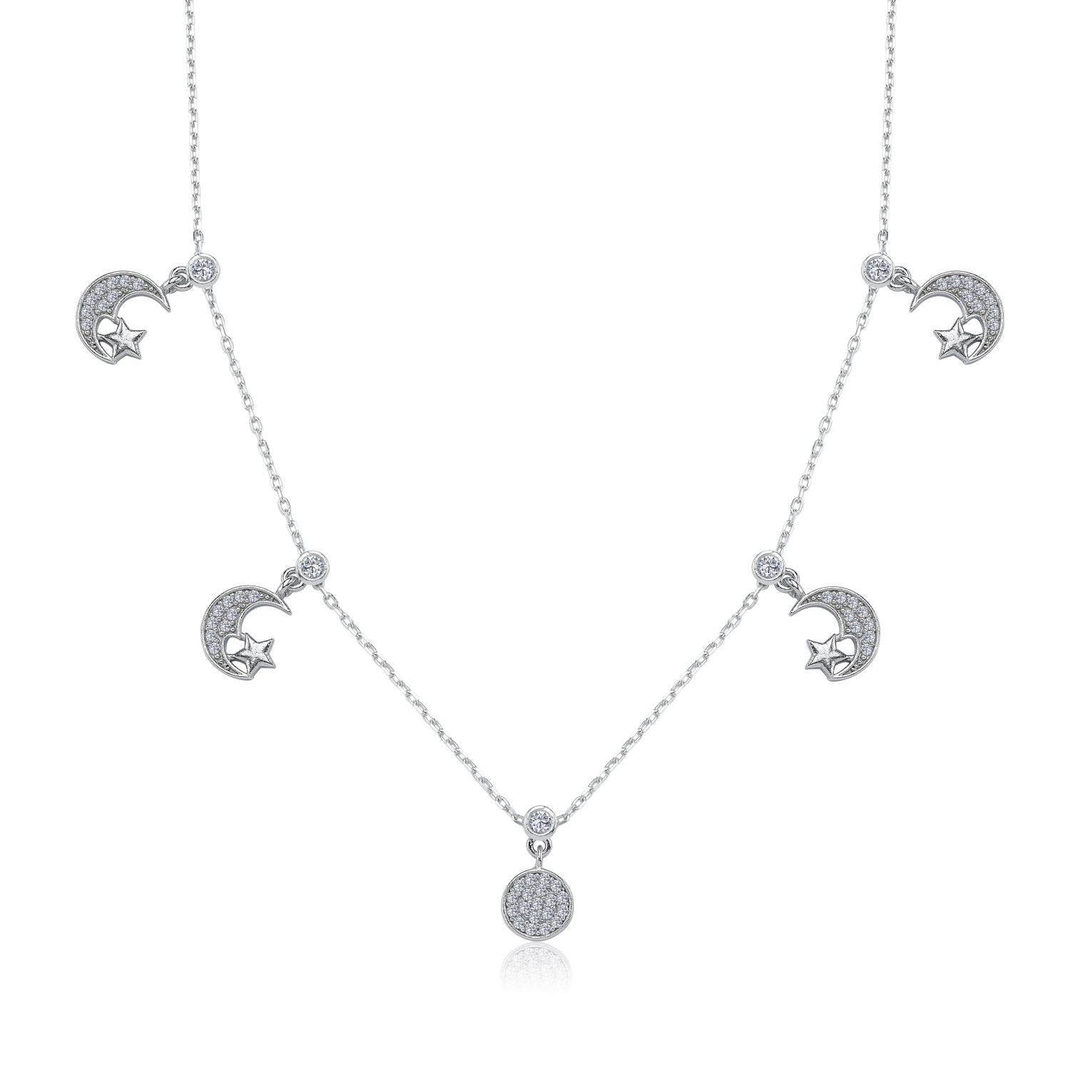 Dance Night Lucky Silver Choker Necklace