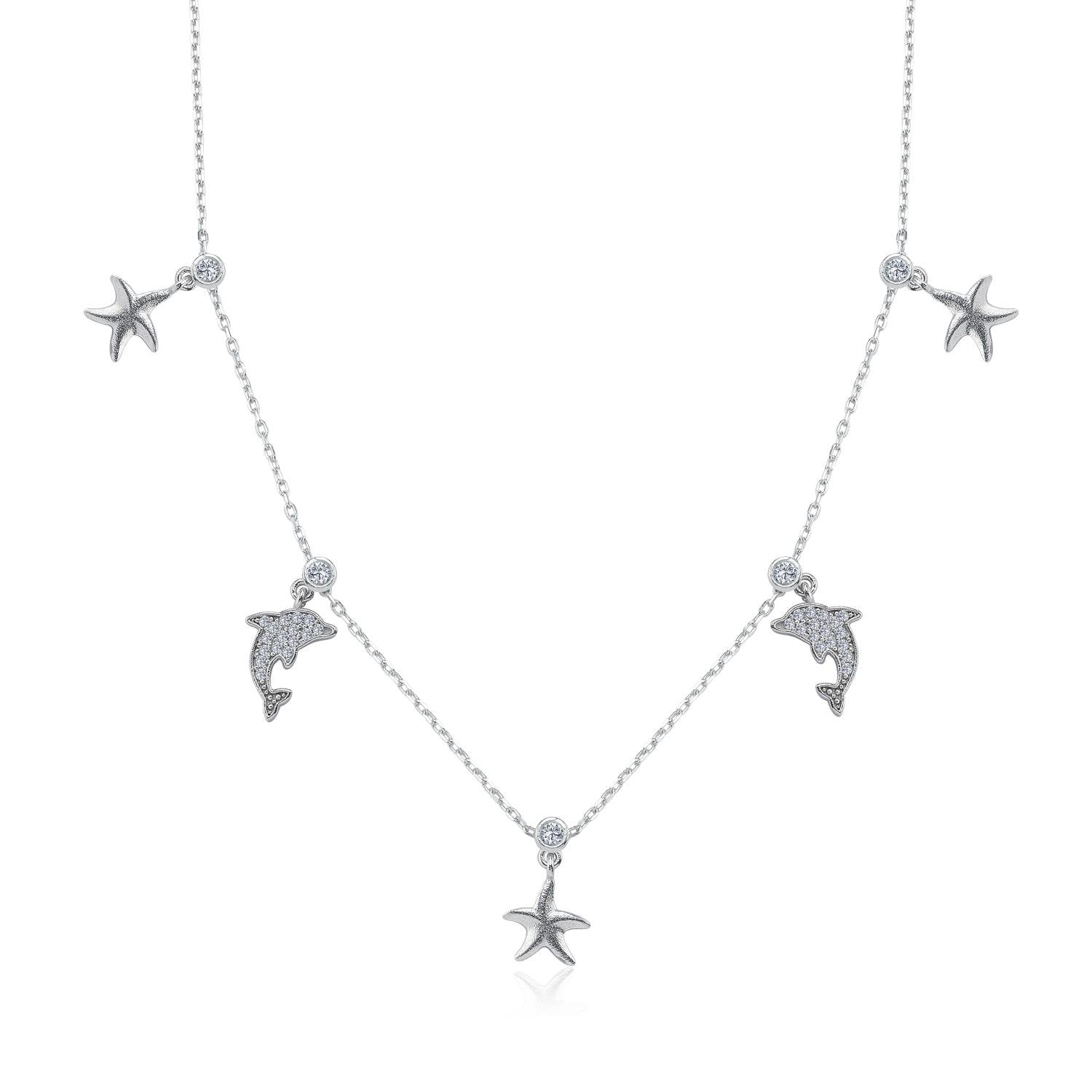 Sea Festival Luck Silver Choker Necklace