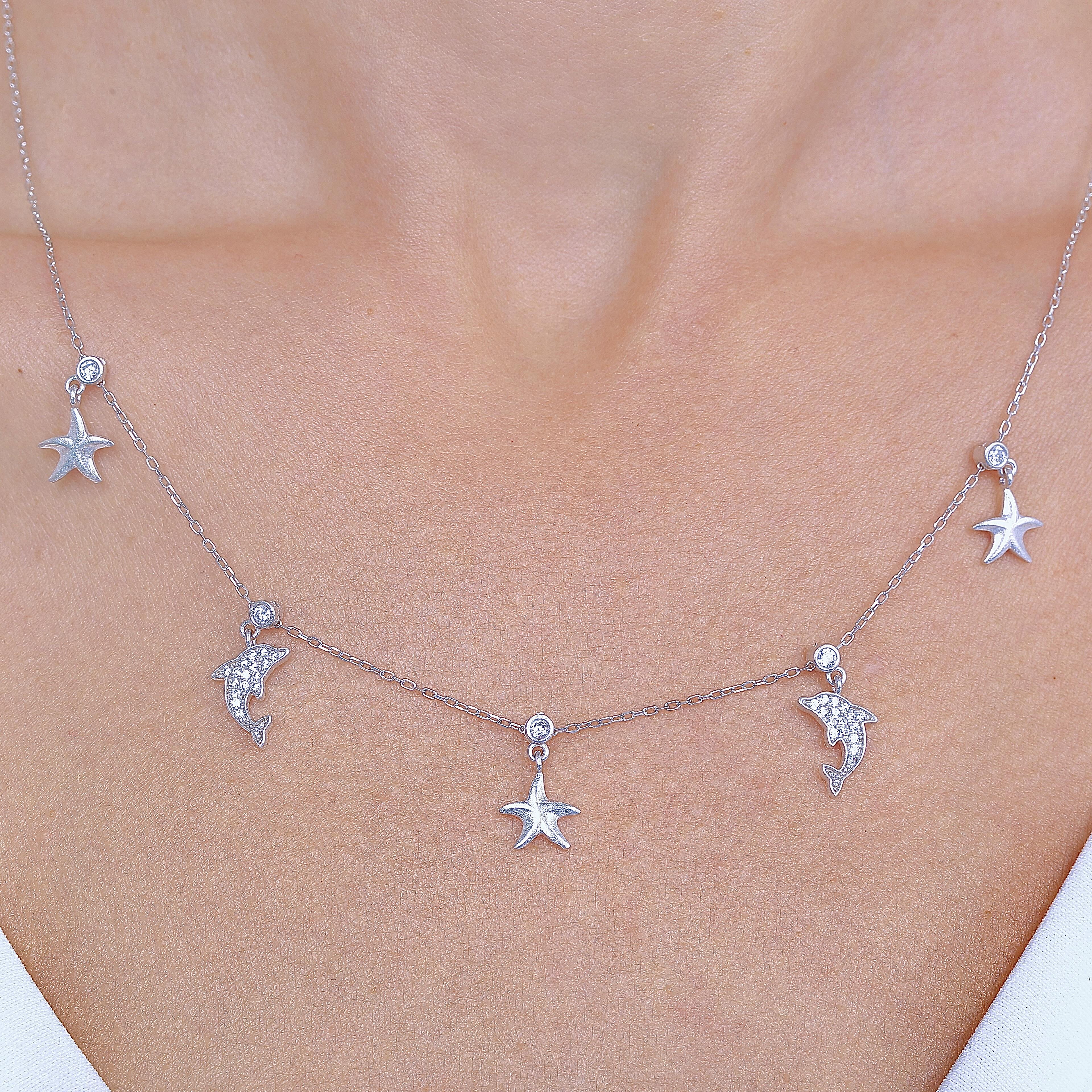 Sea Festival Luck Silver Choker Necklace