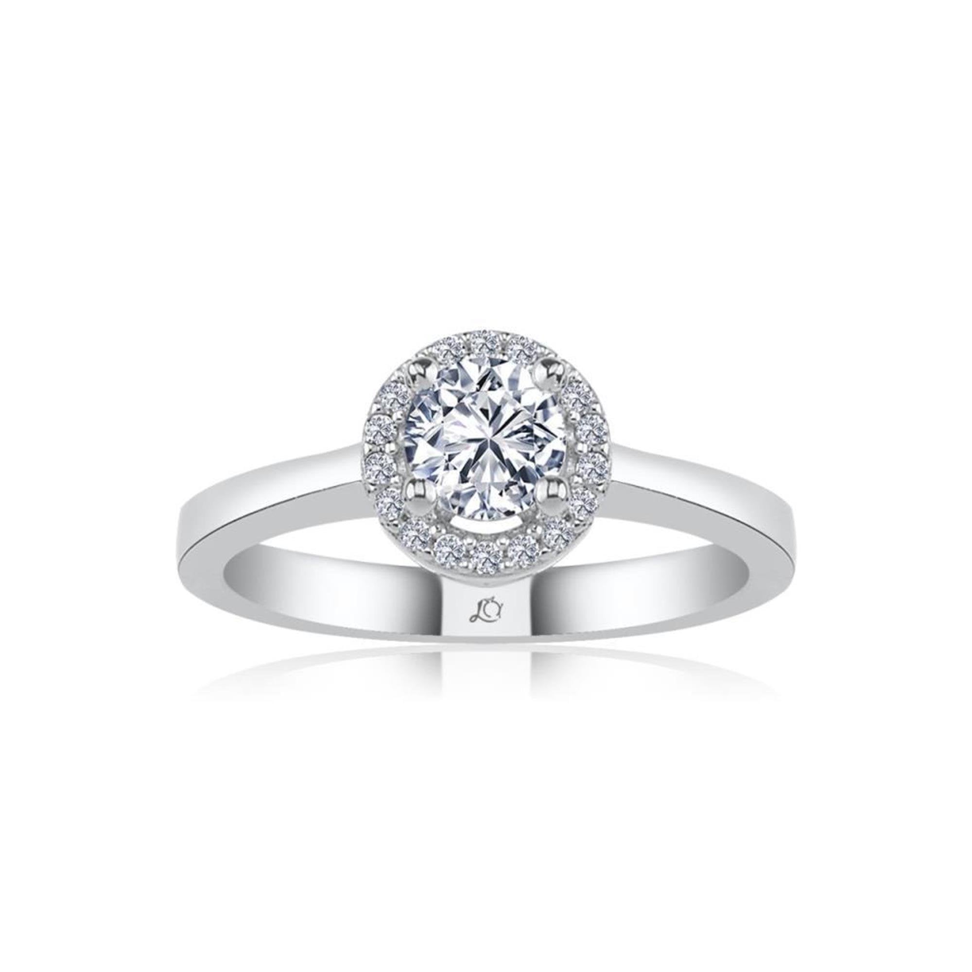 Effective Diamond Magical Sparkle Solitaire Silver Ring