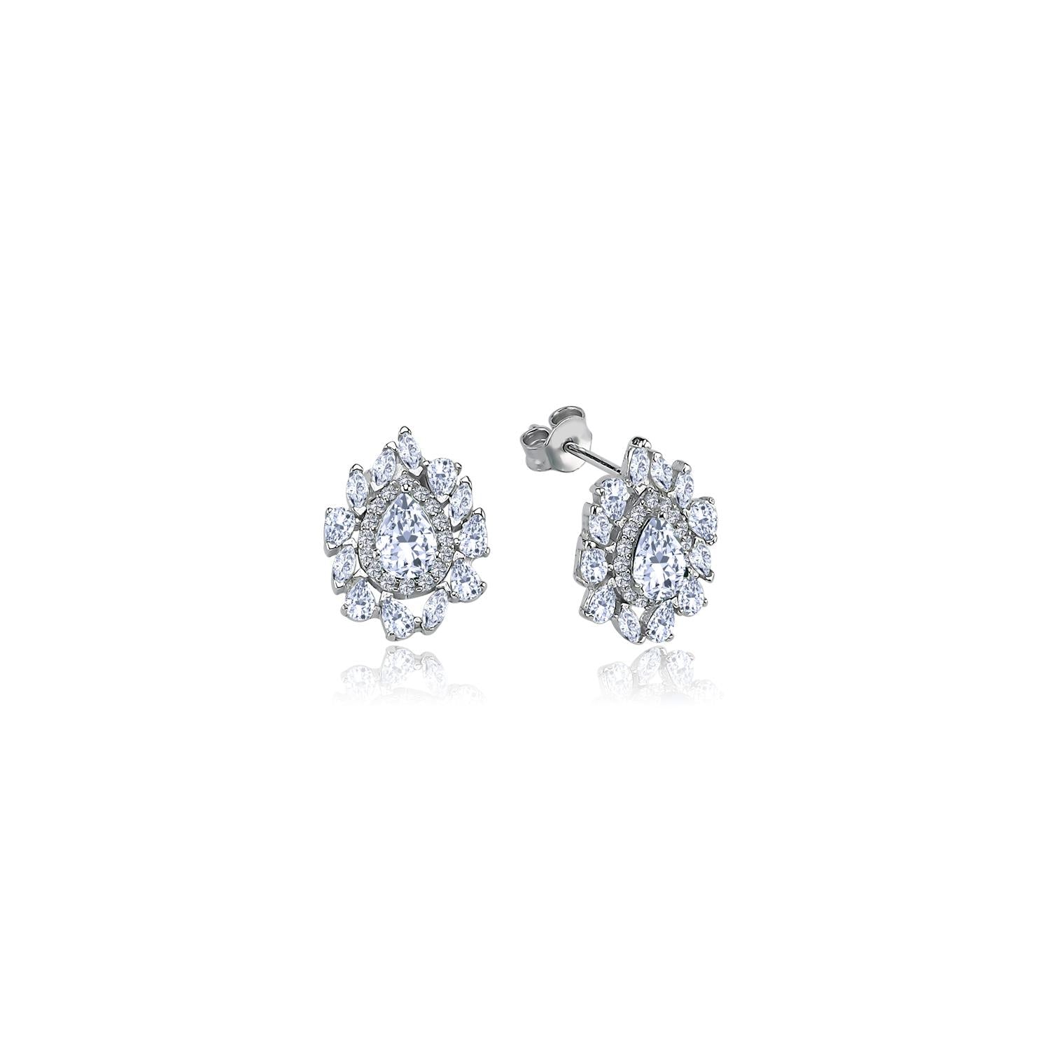 Effective Diamond Istanbul Grandeur Silver Earrings