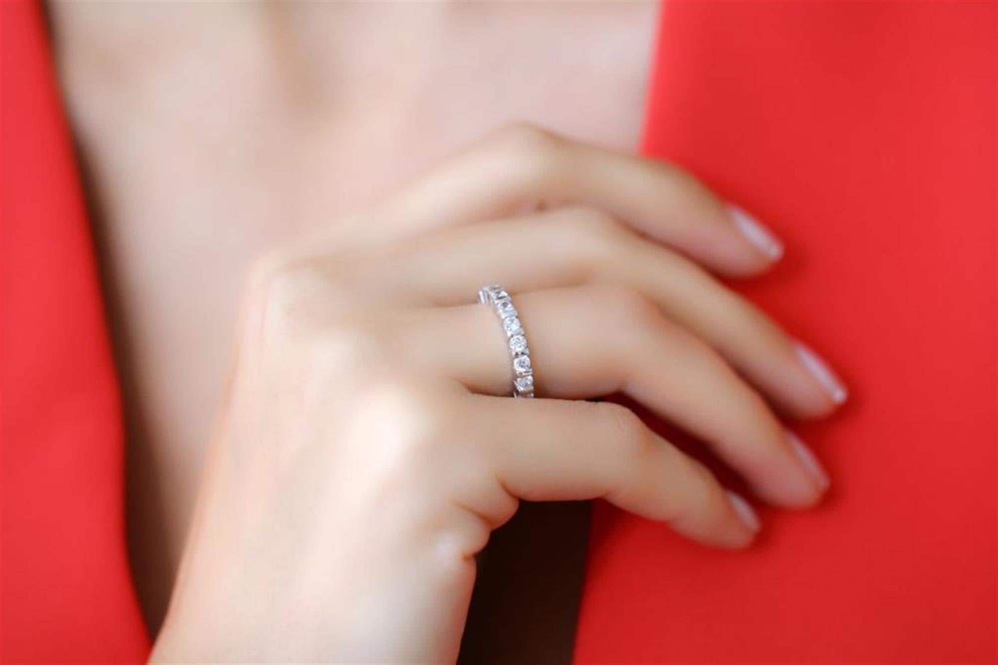 Effective Diamond Love Eternity Ring