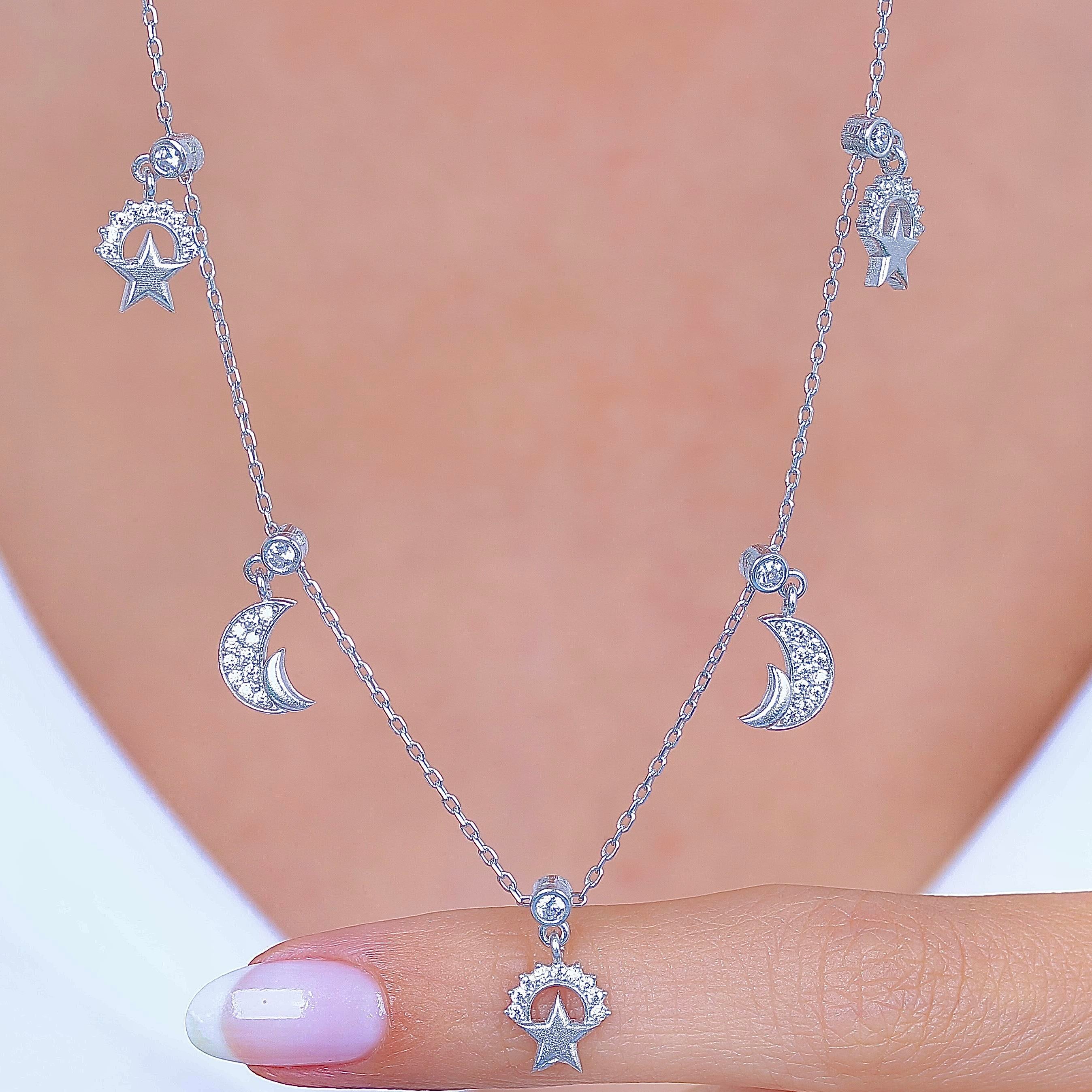 Night Feast Choker Silver Luck Necklace