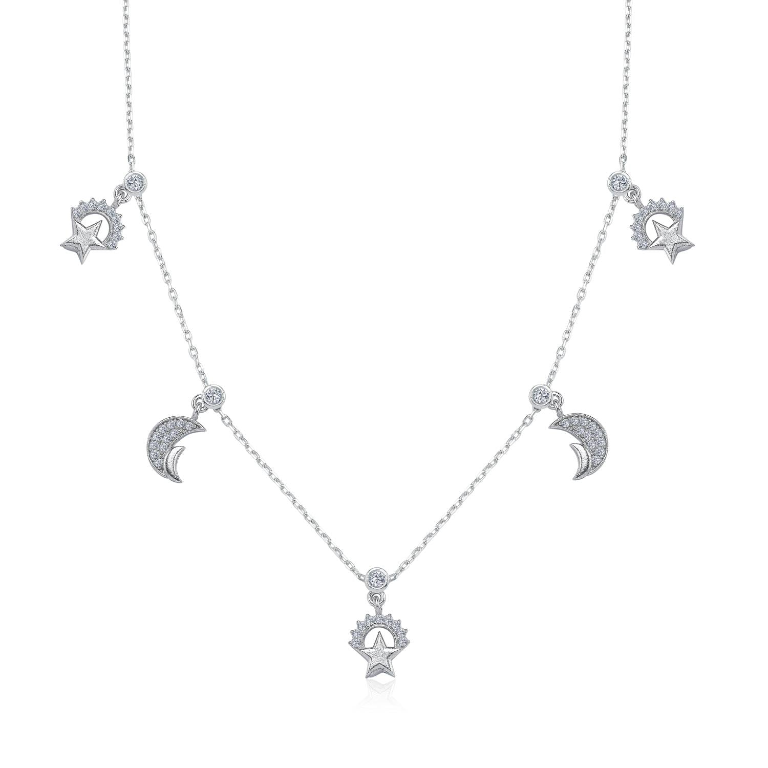 Night Feast Choker Silver Luck Necklace
