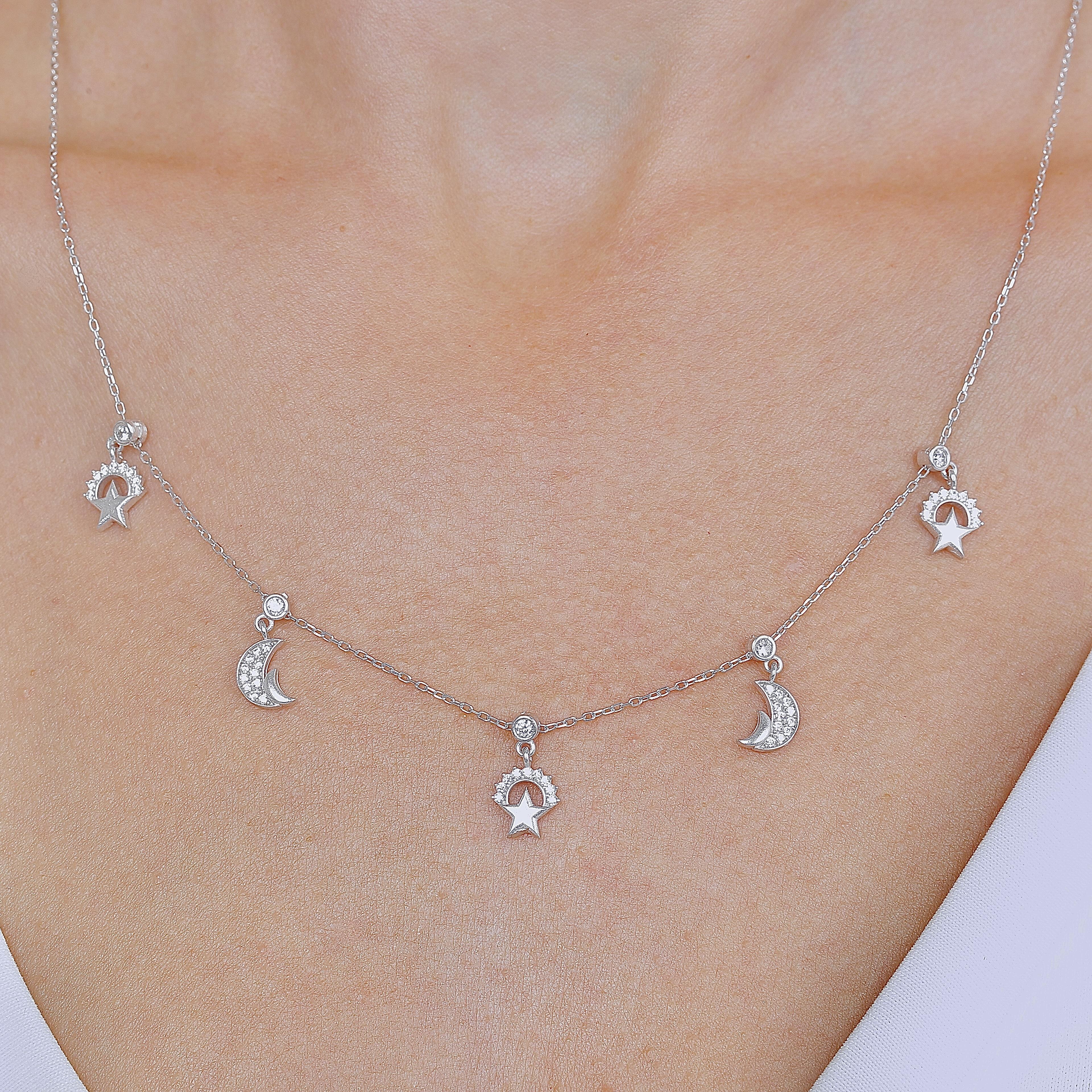 Night Feast Choker Silver Luck Necklace