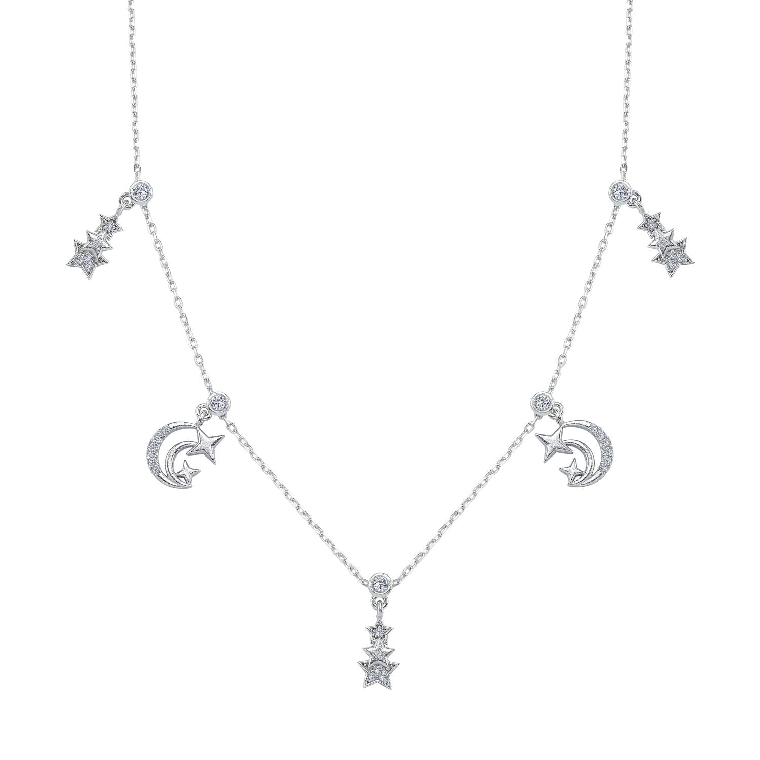 Sky Festival Silver Luck Choker Necklace