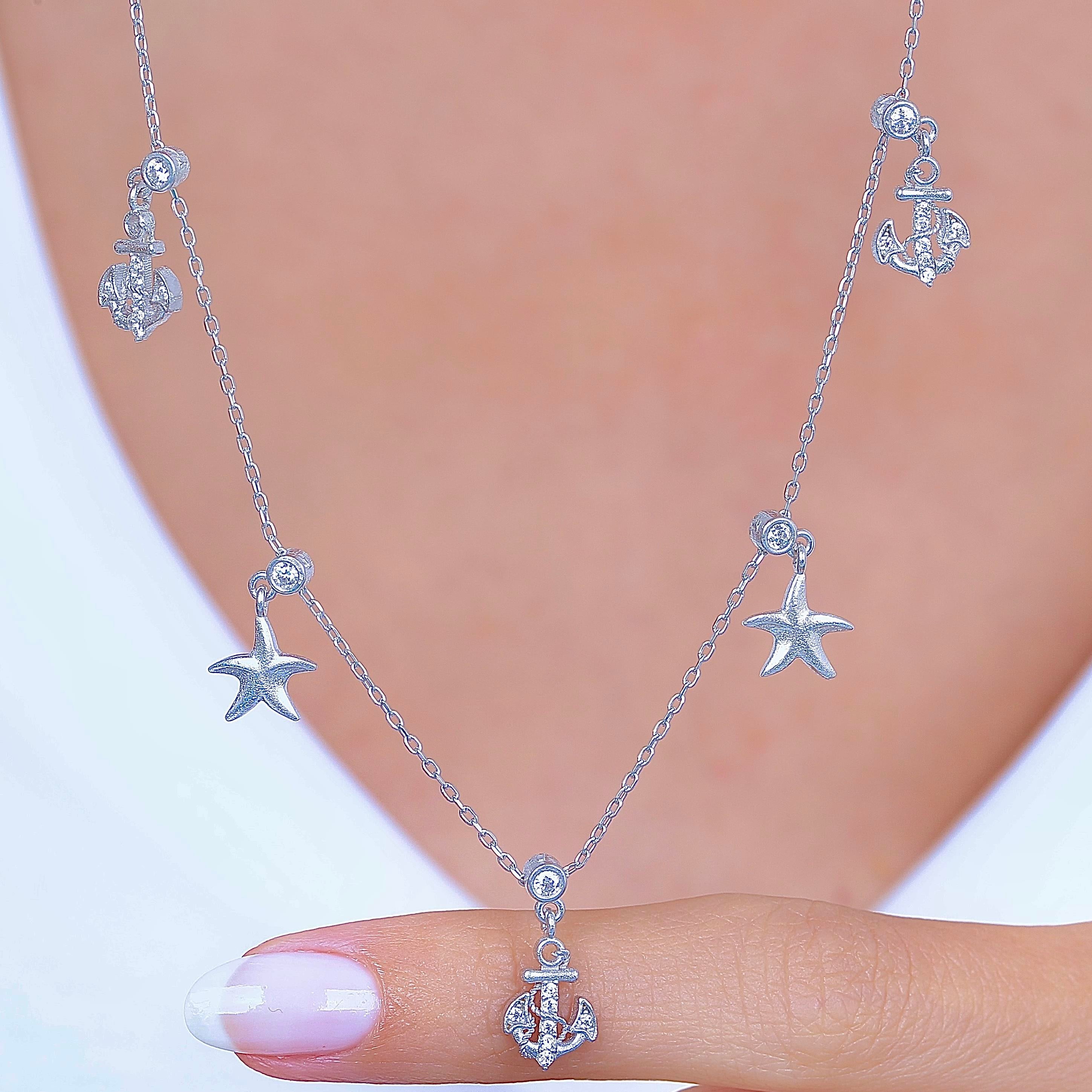Peaceful Harbor Choker Silver Luck Necklace