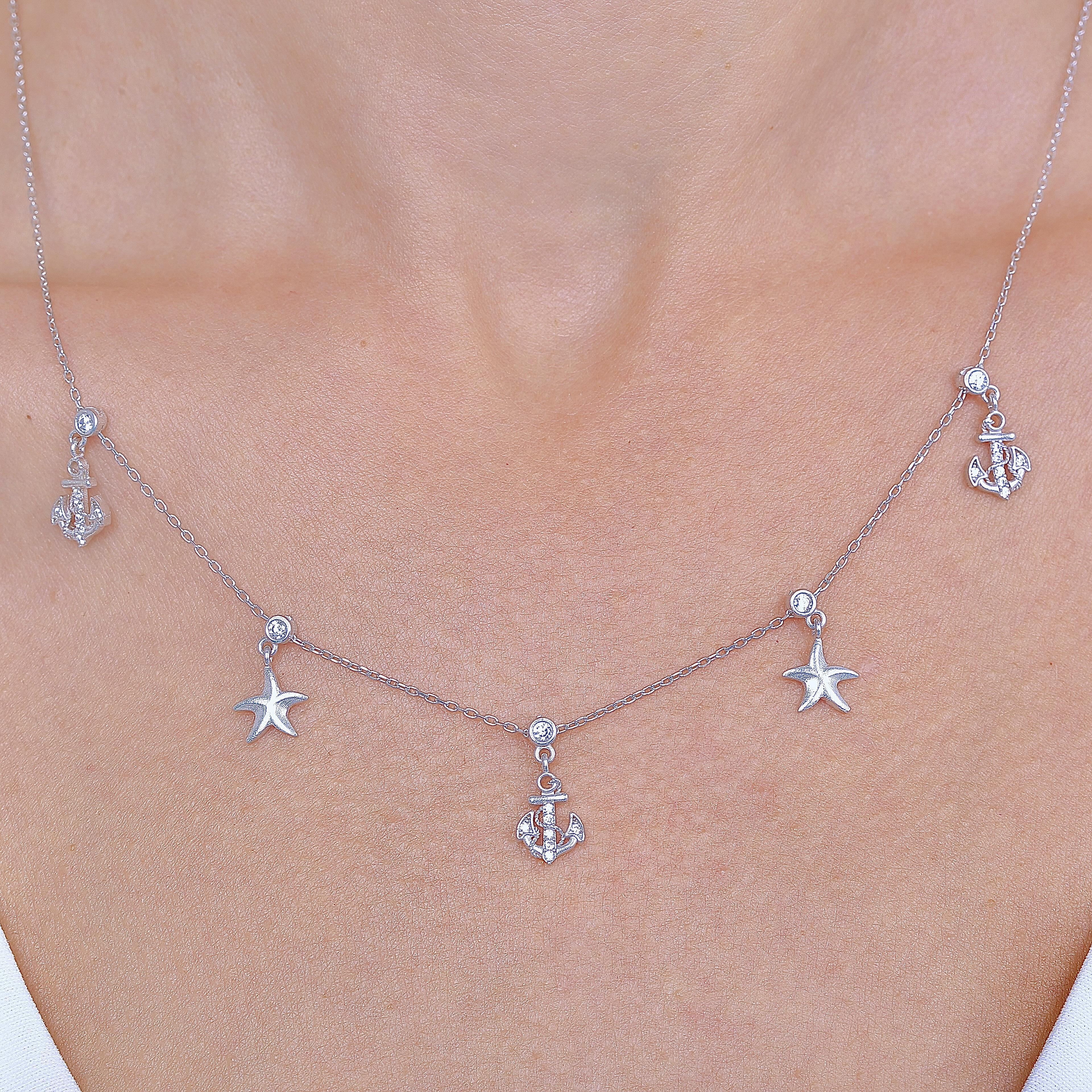 Peaceful Harbor Choker Silver Luck Necklace