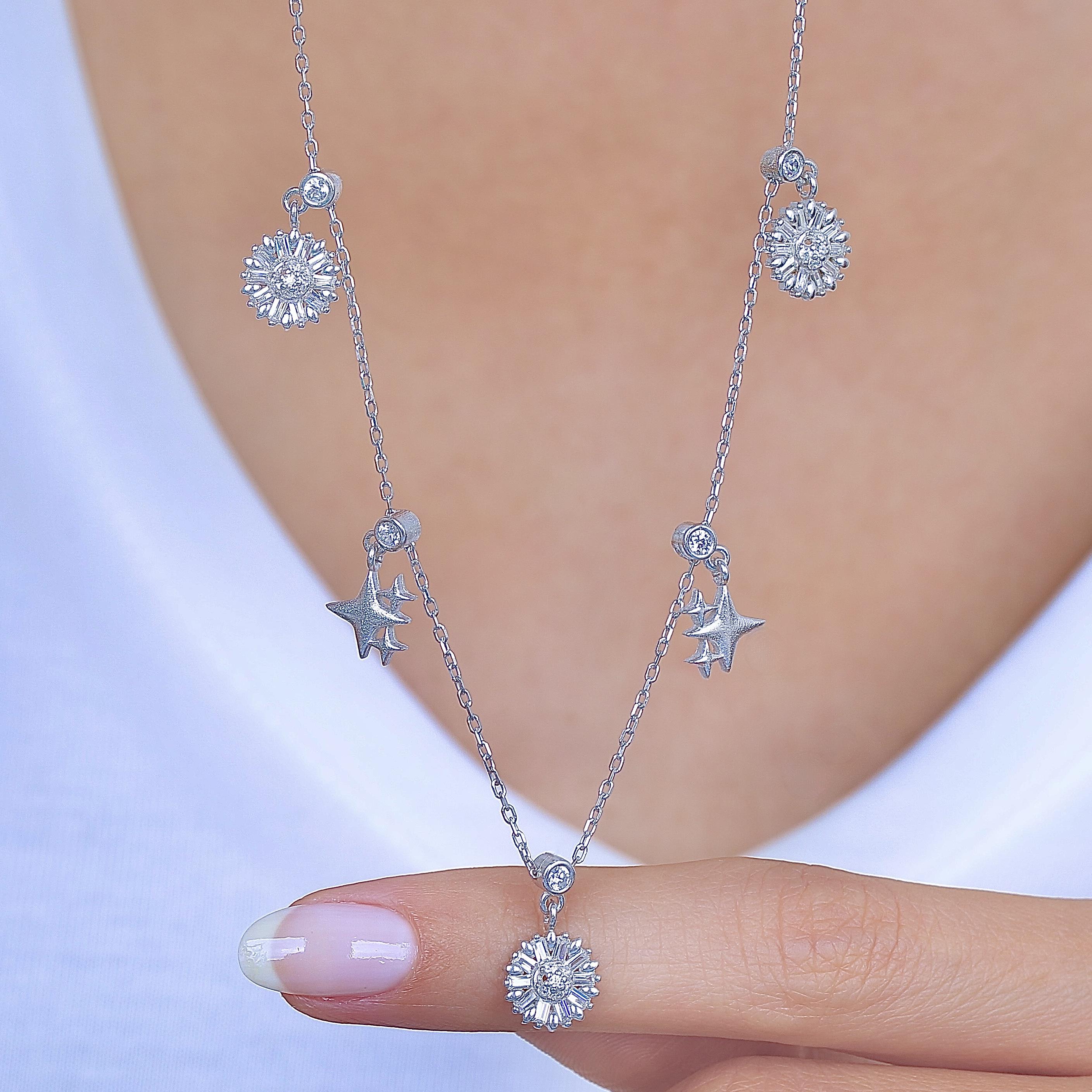 Sparkle Festival Silver Luck Choker Necklace